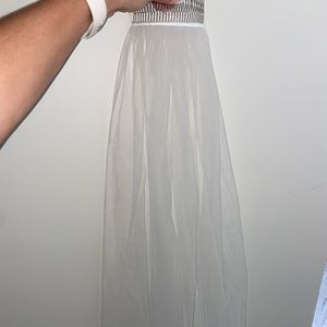 Short tulle veil